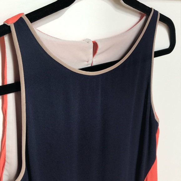 Excellent Condition Bcbg MAXAZRIA Coral Blue Silk ELEGANT DRESS XS Open Back - Picture 3 of 7